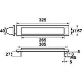 AXA - Brievenbus Briefplaat - Aluminium - Grote Inwerp-Opening