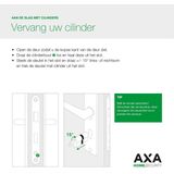 AXA Knopcilinder Cilinderslot/30 Security Veiligheidscilinder Vernikkeld incl. 3 sleutels