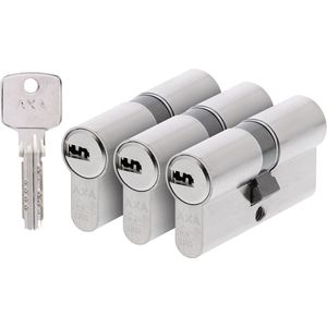 AXA cilinder met keersleutel SKG** 30-30mm gelijksluitend* (3 Stuks)