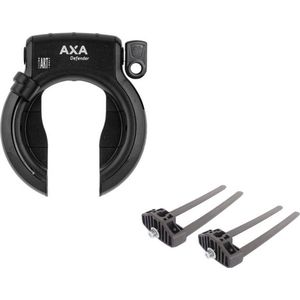 Ringslot AXA Defender + Flexmount Zwart
