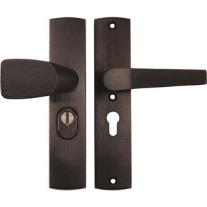 Veiligheidsbeslag Premium Wing-knop+kruk Arrow PC55 anti-kerntrek/omkeerbaar/242x52x13/alu. gesl. F8/SKG3 PC55