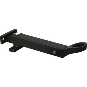 AXA Combi-raamuitzetter (model AXAflex) Staal Zwart: Naar boven draaiend, wegdraaibaar naar rechts, niet afsluitbaar.