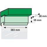AXA Telescopische Raamuitzetter (type 30 IN) Geborsteld RVS: Naar binnen draaiend (30 cm).