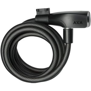 AXA Resolute 8/180 - Kabelslot - Slot voor Fietsen - Gebruiksvriendelijk - 180 cm lang - Diameter 8 mm - Zwart