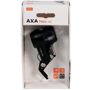 AXA Nox City 4 Lux - Fietslamp voorlicht - LED Koplamp - Fietslicht op Batterij - Zwart