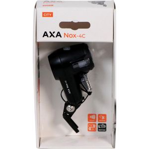AXA Nox City 4 Lux - Fietslamp voorlicht - LED Koplamp - Fietslicht op Batterij - Zwart