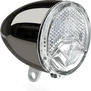 AXA - 606 Auto - Fietsverlichting - Dark Chrome - 15 Lux - Retro Design