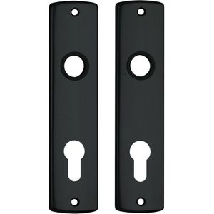 AXA Schilden Curve PC72 Aluminium Zwart