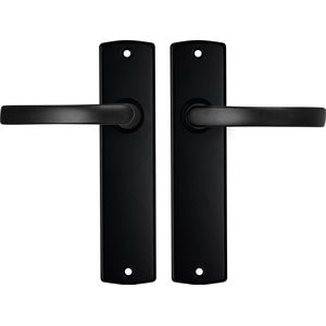 AXA Curve Deurbeslagset – Kruk op schild – Zwart