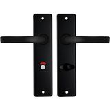 AXA - Edge Basic Blok - Deurbeslagset Binnendeur - Zwart - Aluminium
