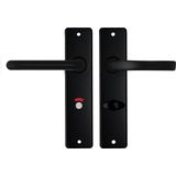 AXA - Edge Basic Blok - Deurbeslagset Binnendeur - Zwart - Aluminium