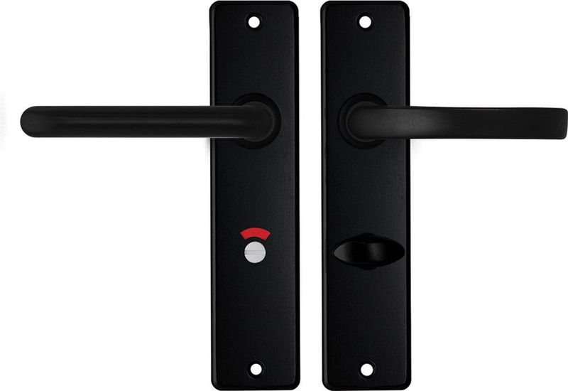 AXA - Edge Basic Blok - Deurbeslagset Binnendeur - Zwart - Aluminium