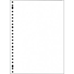 SOHO Ringbandpapier 23- rings Tekenpapier – Ringbandpapier A4 – Tekenpapier - Blanco – 100 vellen – 120 gram