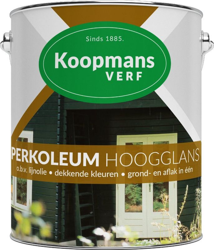 Koopmans Perkoleum Beits Wit 201 Dekkend Hoogglans 2,5 liter