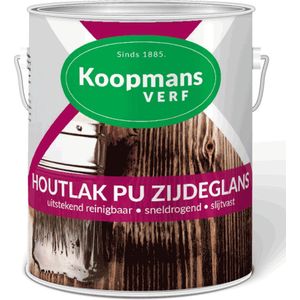Koopmans Houtlak PU | 2,5 L | Blank Zijdeglans | Slijtvast | Goed Reinigbaar | Lak