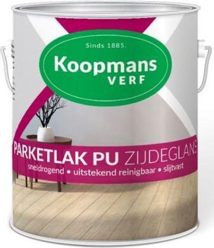 Parketlak PU - Zijdeglans - Kras- en Slijtvaste - Terpentinebasis - Binnen