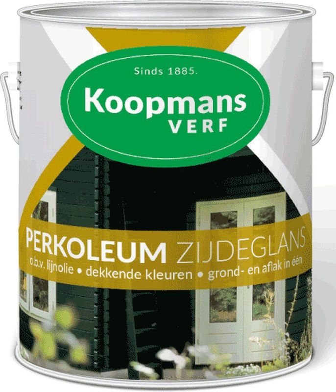Koopmans Perkoleum Zijdeglans lijnolieverf voor buiten