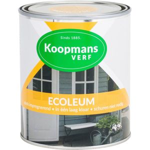 Koopmans Ecoleum - Semi-dekkend - 1 liter - Donkergrijs