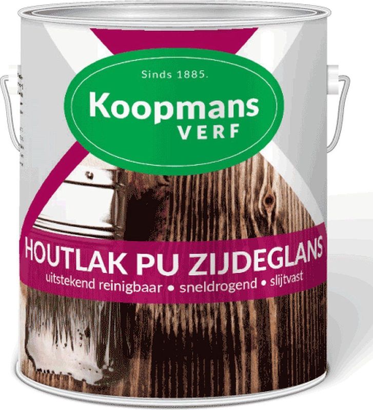 Koopmans - Houtlak PU - Zijdeglans - Opaalwit - 0.75 Ltr