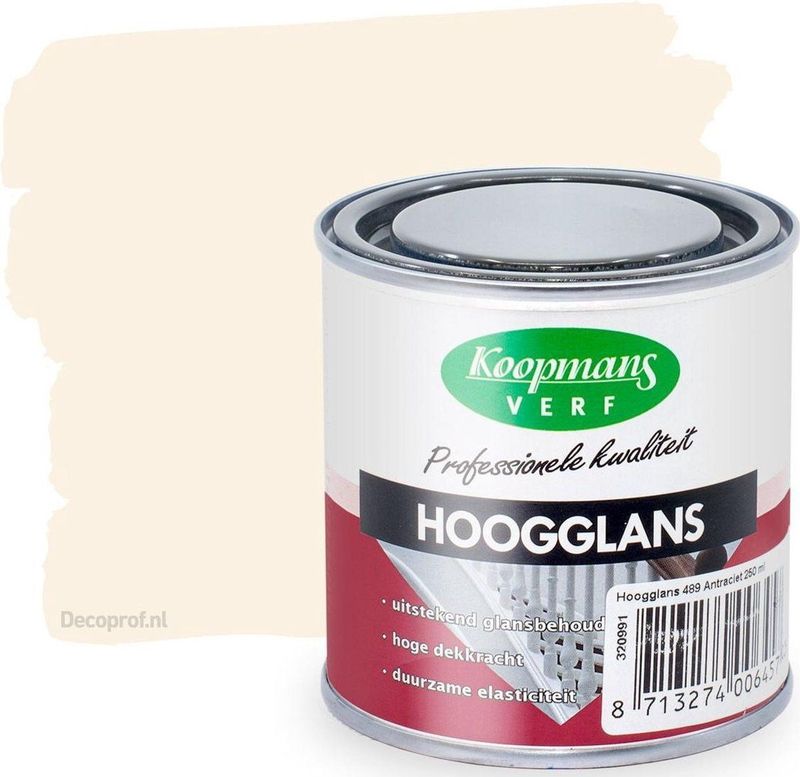 Verf - Hoogglanzend - Voor Hout en Metaal - Binnen en Buiten