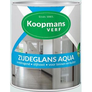 Koopmans Zijdeglans Aqua | 750 ML | Wit | Zijgeglans | Waterverdunbaar | Dekkend | Sneldrogend | Duurzaam | Aflak | Klusverf