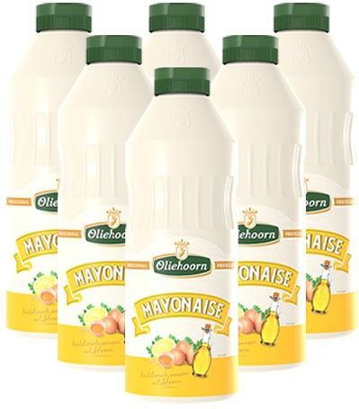Oliehoorn | Mayonaise 80% | Fles 6 x 900 ml