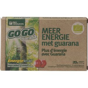 Rio Amazon Gogo guarana 500 mg 10 dagen 20 capsules