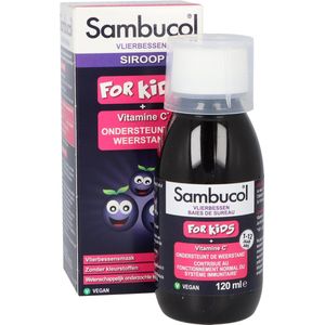 Sambucol - Vlierbessensiroop - 120 ml - Kruidenpreparaat met Vitamine C