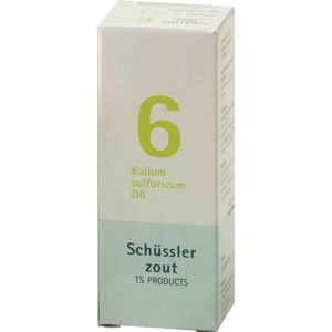 Pfluger Schussler Zout nr 6 Kalium Sulfuric D6 - 1 x 100 tabletten