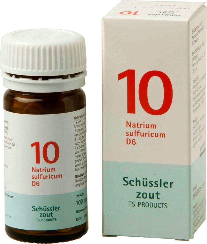 Pfluger Schussler Zout nr 10 Natrium Sulfuric D6 - 1 x 100 tabletten