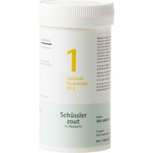Pfluger Schussler Zout nr 1 Calcium Fluoratum D12 - 1 x 400 tabletten
