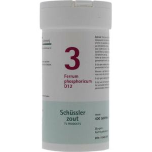 Pfluger Schussler Zout nr 3 Ferrum Phosphoricum D12 - 1x 400 tabletten