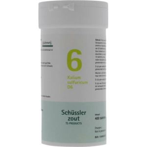 Pfluger Schussler Zout nr 6 Kalium Sulfuric D6 - 1 x 400 tabletten