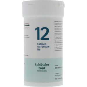 Pfluger Schussler Zout nr 12 Calcium Sulfuricum D6 - 1 x 400 tabletten
