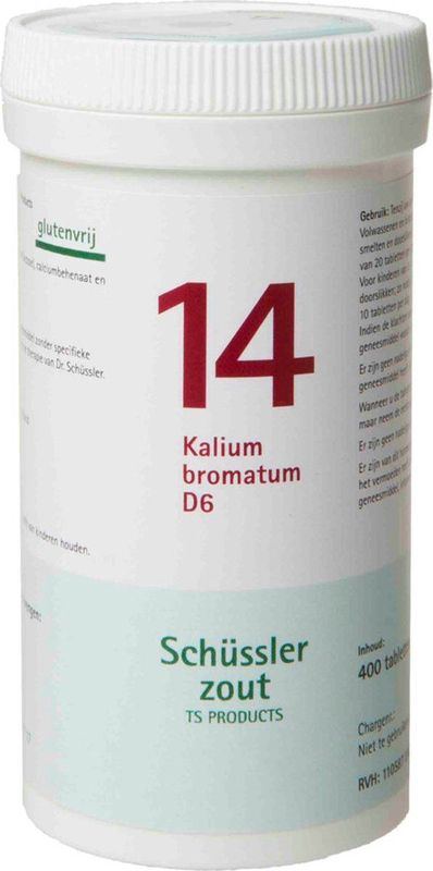 Pfluger Schussler Zout nr 14 Kalium Bromatum D6 - 1 x 400 tabletten