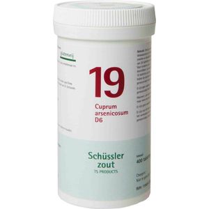 Pfluger Schussler Zout nr 19 Cuprum Arsenicosum D6 - 1 x 400 tabletten