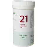 Pfluger Schussler Zout nr 21 Zincum Chloratum D6 - 1 x 400 tabletten