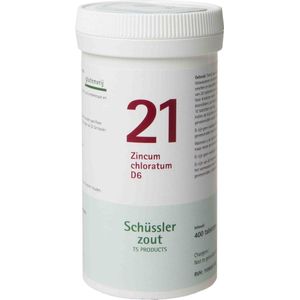 Pfluger Schussler Zout nr 21 Zincum Chloratum D6 - 1 x 400 tabletten