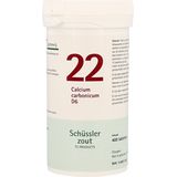 Pfluger Schussler Zout nr 22 Calcium Carbonicum D6 - 1 x 400 tabletten