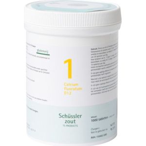 Pfluger Calcium fluoratum 1 D12 Schussler  1000 tabletten
