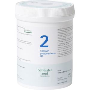 Pfluger Schussler Zout nr 2 Calcium Phosphoricum D6 1000 tabletten