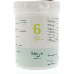 Pfluger Schussler Zout nr 6 Kalium Sulfuric D6 - 1 x 1000 tabletten
