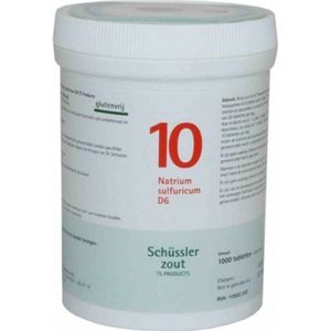 Pfluger Natrium sulfuricum 10 D6 Schussler  1000 tabletten