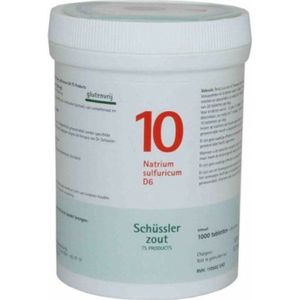 Pfluger Schussler Zout nr 10 Natrium Sulfuric D6 - 1 x 1000 tabletten