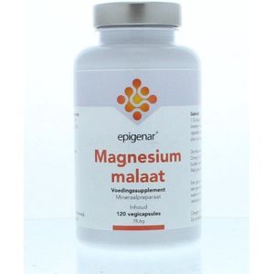 Epigenar Magnesium Malaat - 120 vegicaps - Mineraalpreparaat