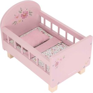 Little Dutch - Poppenbed - Roze - Soft Flowers - Hout