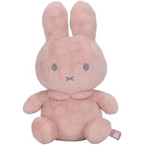 Miffy - Pluche Dier - Bloemenroze - 20 cm - Zacht - Draagbaar