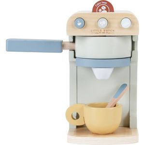 Little Dutch - Koffiezetapparaat - Houten Speelgoed - Groen - 10-delig