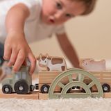 Little Dutch - Treinset - Little Farm - Hout - Inclusief Figuren en Dieren