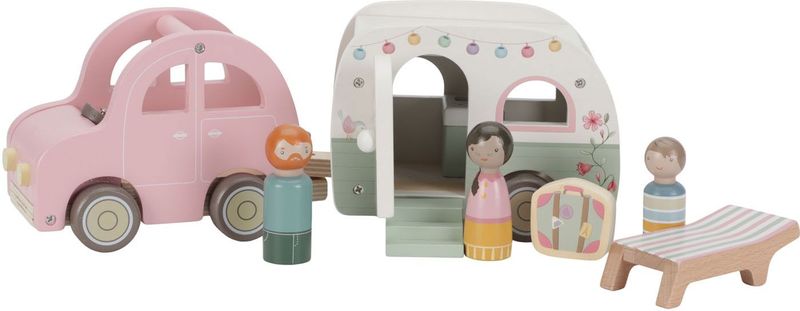 Little Dutch - Speelgoed Auto - Roze - Hout